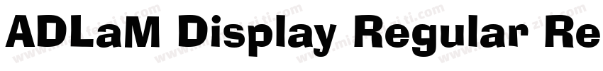 ADLaM Display Regular Regular字体转换